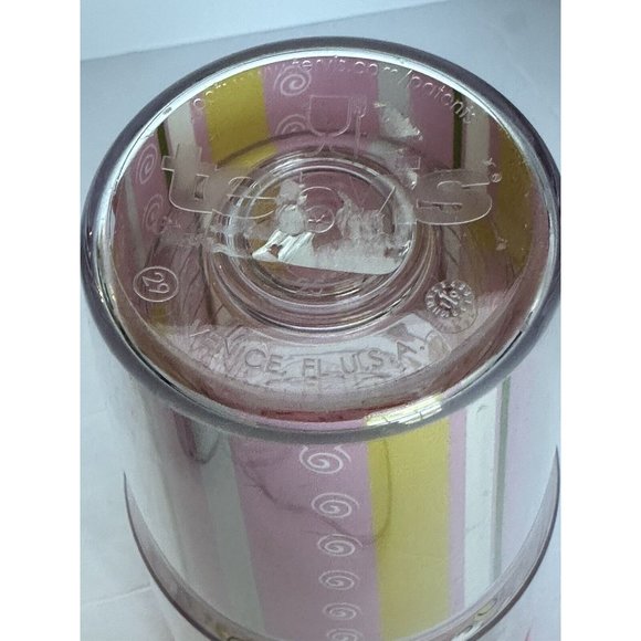 24 oz Tervis Hallmark Pink Lid Butterflies Floral Stripes Travel Tumbler Cup - Picture 5 of 6